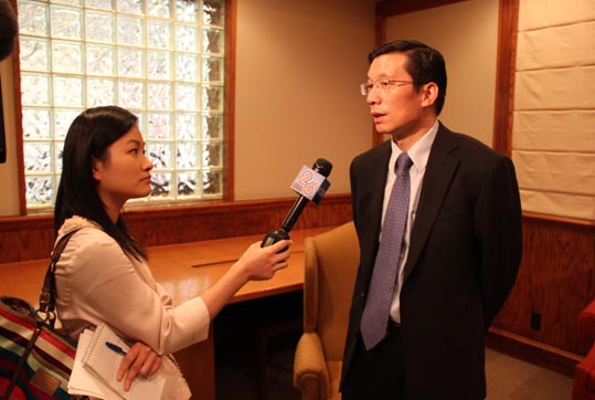 圖片新聞：留學中國教育展代表團訪問美國并參加2013加拿大國際教育展3