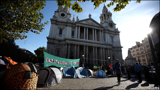 英國新聞:倫敦反資示威將持續到新年1