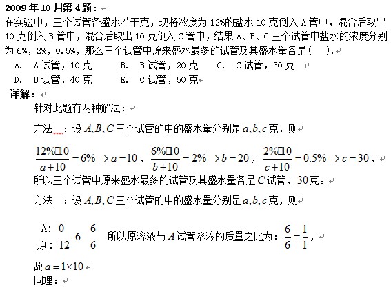 2014管理類聯考(初數)大綱解析：應用題之交叉法2