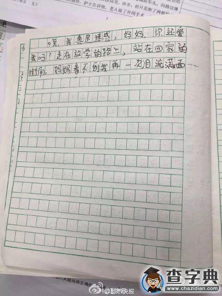 五年級女孩寫作文：媽媽更愛妹妹，她看不到我流淚4