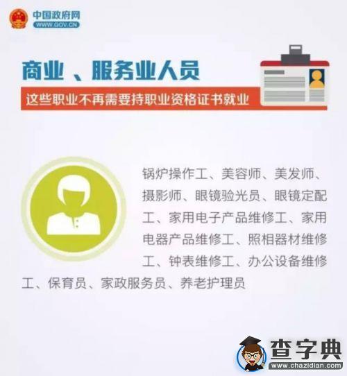 與你有關！這90種職業不再需要“資格證”6