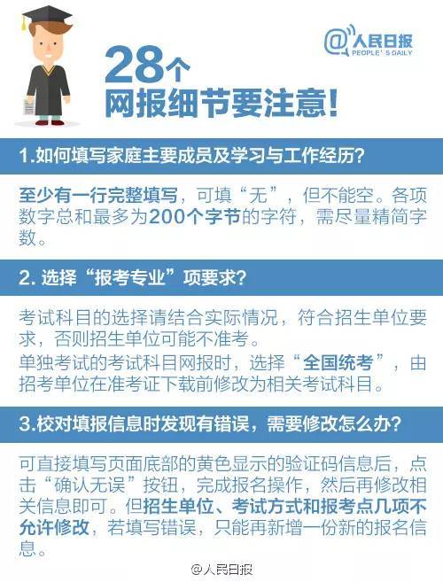 2018考研網上報名 28個填報細節一定要注意1